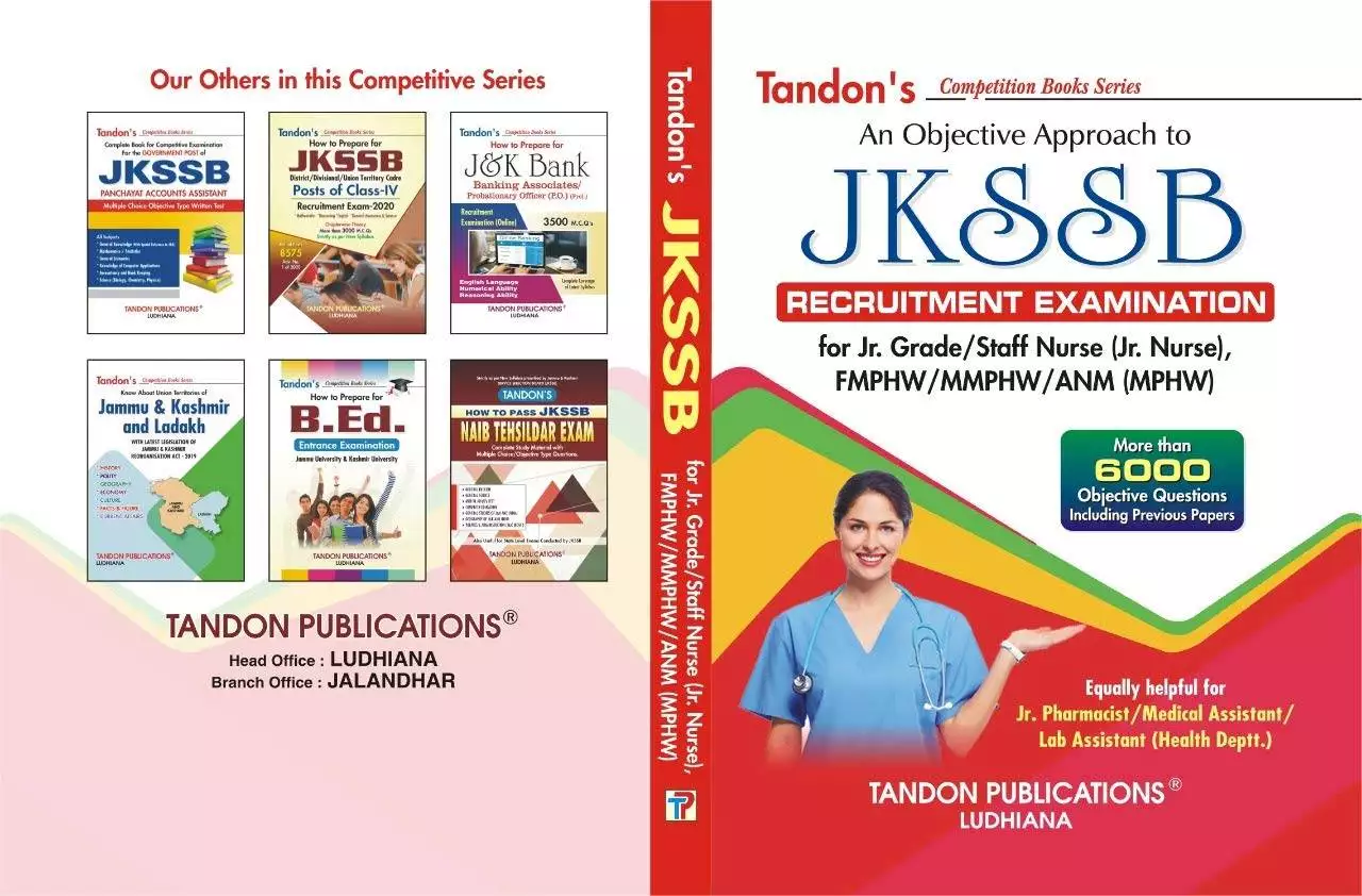 Tandon JKSSB Staff Nurse Book (Latest Edition) Tandon JKSSB Staff Nurse Book (Latest Edition)