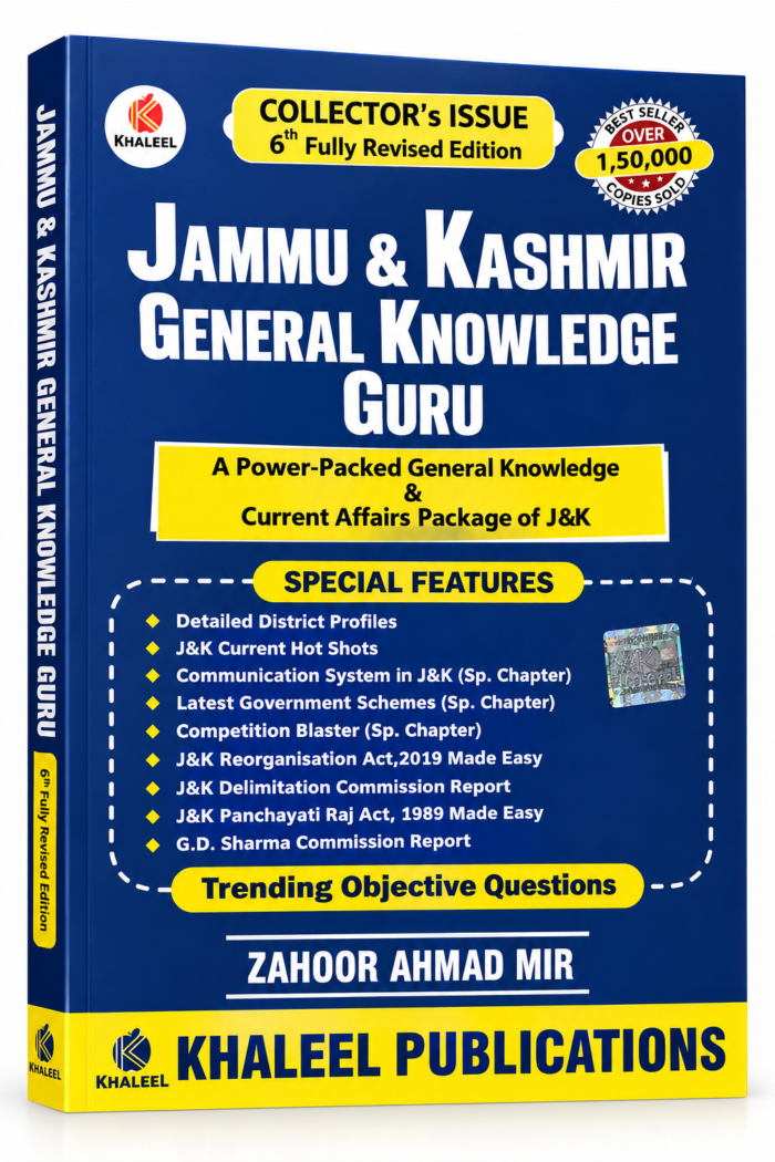 Khaleel J&K GK 2026 2027 Book Pdf J&K GK BOOK 2026-27
