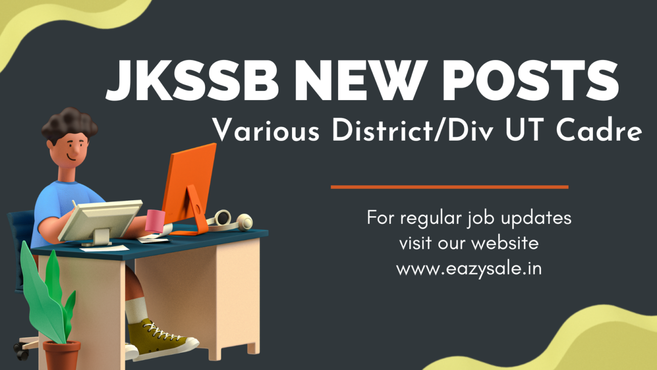 JKSSB NEW POSTS