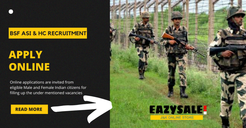BSF Assistant Sub Inspector New Recruitment 2022