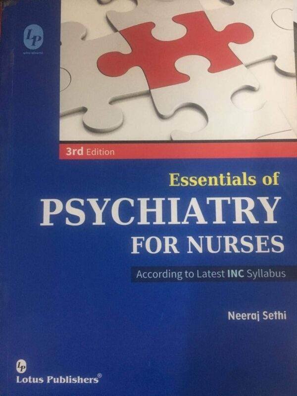 Essentials Of Psychiatry For Nurses | GNM 2nd Year Books