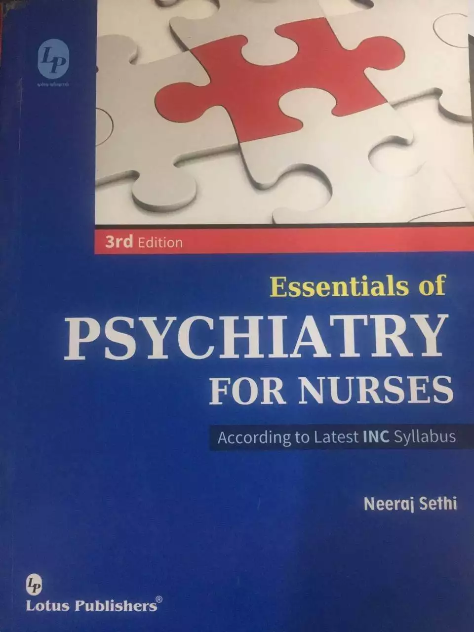 Essentials Of Psychiatry For Nurses | GNM 2nd Year Books