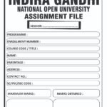 IGNOU Assignment File Latest Edition (4 Set)