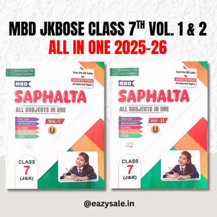 Shop now MBD JKBOSE CLASS 7TH (Safalta Ka Sadhan) Vol. 1 & 2 2025-26