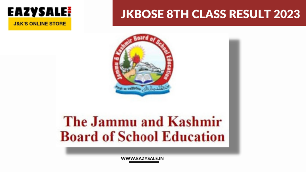 JKBOSE Class 8th result 2023