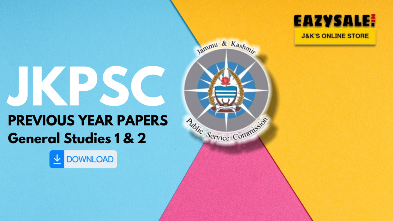JKPSC KAS Previous Year Prelims Question Papers