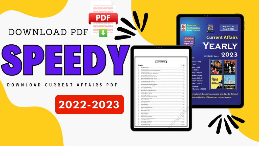 Download Speedy Current Affairs PDF 2023 Speedy Current Affairs English