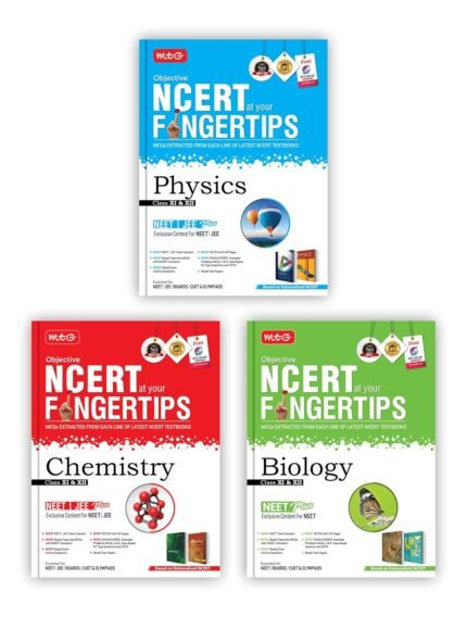 MTG Objective NCERT at Your Fingertips NEET 2025 Combo – Physics, Chemistry, Biology Book Set