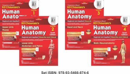 CBS B.D. CHAURASIA'S HUMAN ANATOMY 9th Edition 4 Volume || MBBS First Year Anatomy Book (Latest Edition)