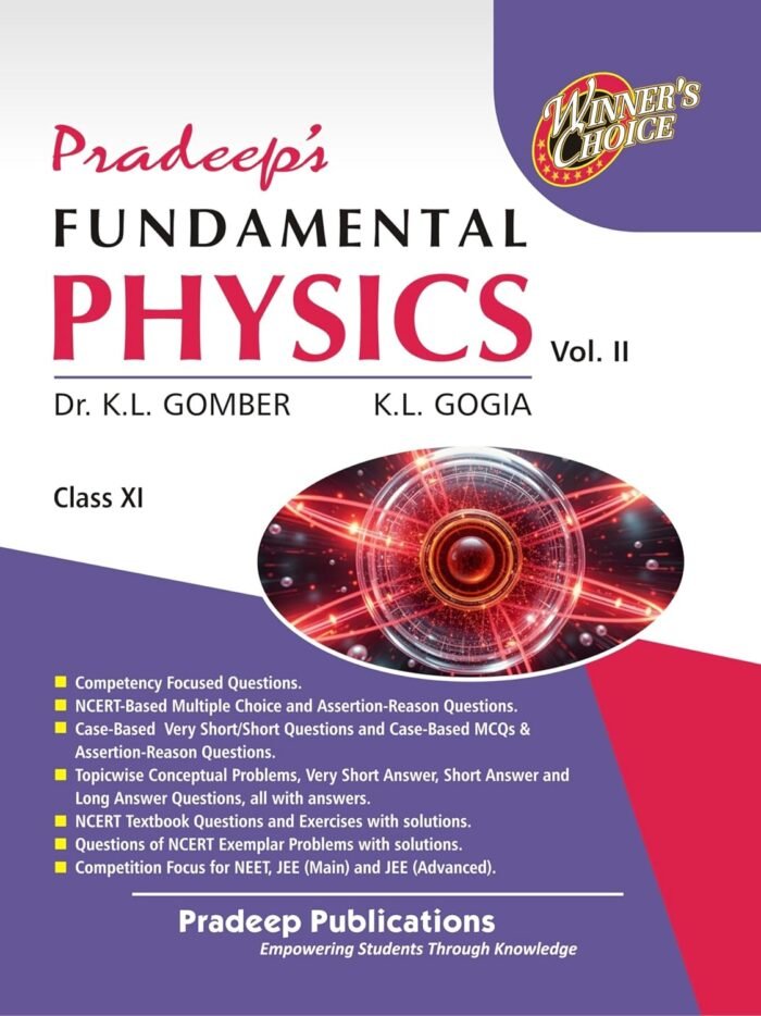 Pradeep Fundamental Physics Volume 2 Class11TH 2025-26