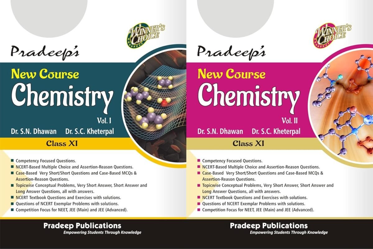 Pradeep's Chemistry Class 11 Vol 1 & 2 (2025-26) Latest Edition