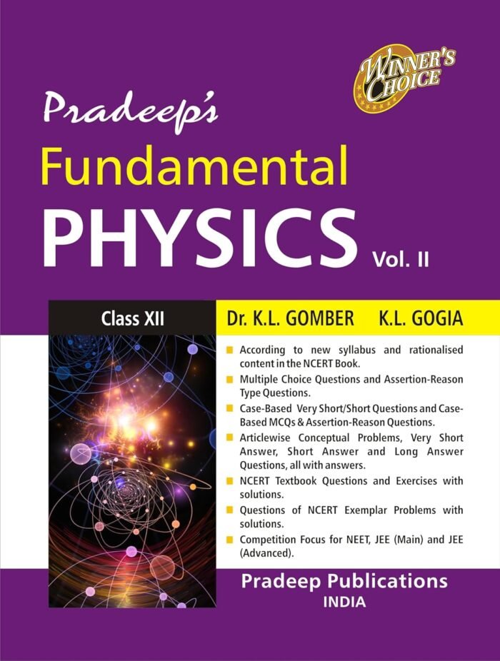 Pradeep's Fundamental Physics for Class 12 volume 2 2025