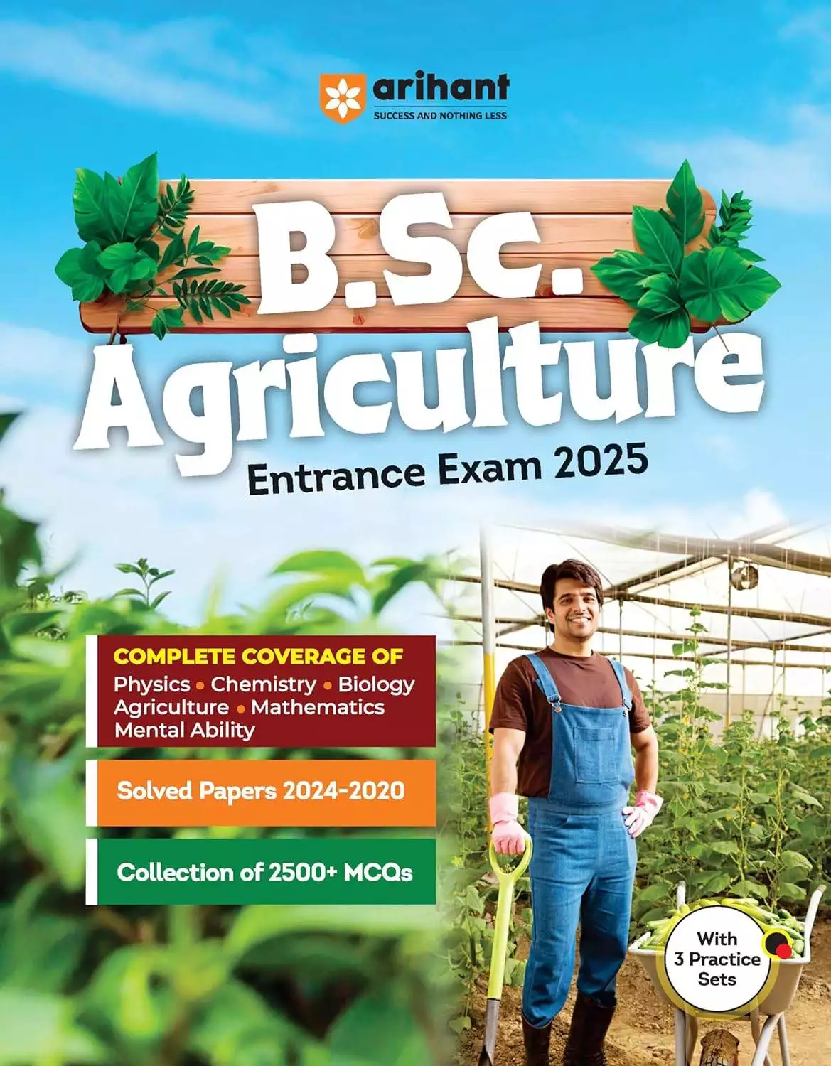 Arihant B.Sc. Agriculture Entrance Exam 2025 | Complete Theory | Latest Syllabus | Solved Papers | MCQs