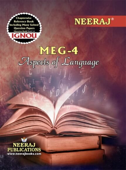 IGNOU MA English Books Neeraj MEG 4 Aspects of Language 2025-26
