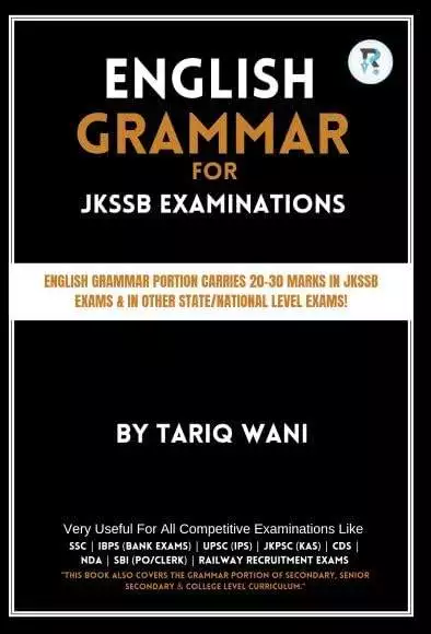 JKSSB English Grammar By Tariq Wani
