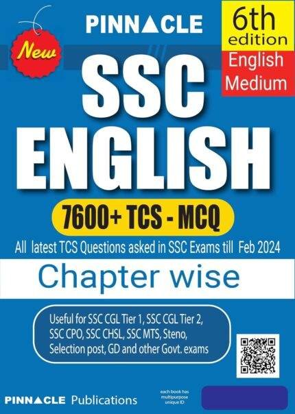 Pinnacle SSC English 7600 MCQ Latest edition 2025 (Sixth Edition)