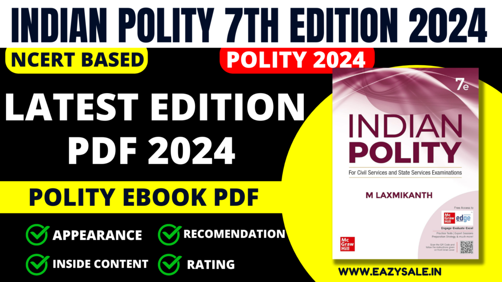 Indian Polity 7th Edition Ebook PDF Download Polity by laxmikant pdf google drive (Latest Edition 2024)