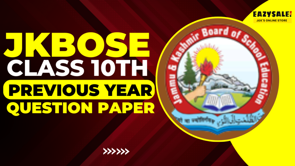 JKBOSE Class 10th Question Paper 2024