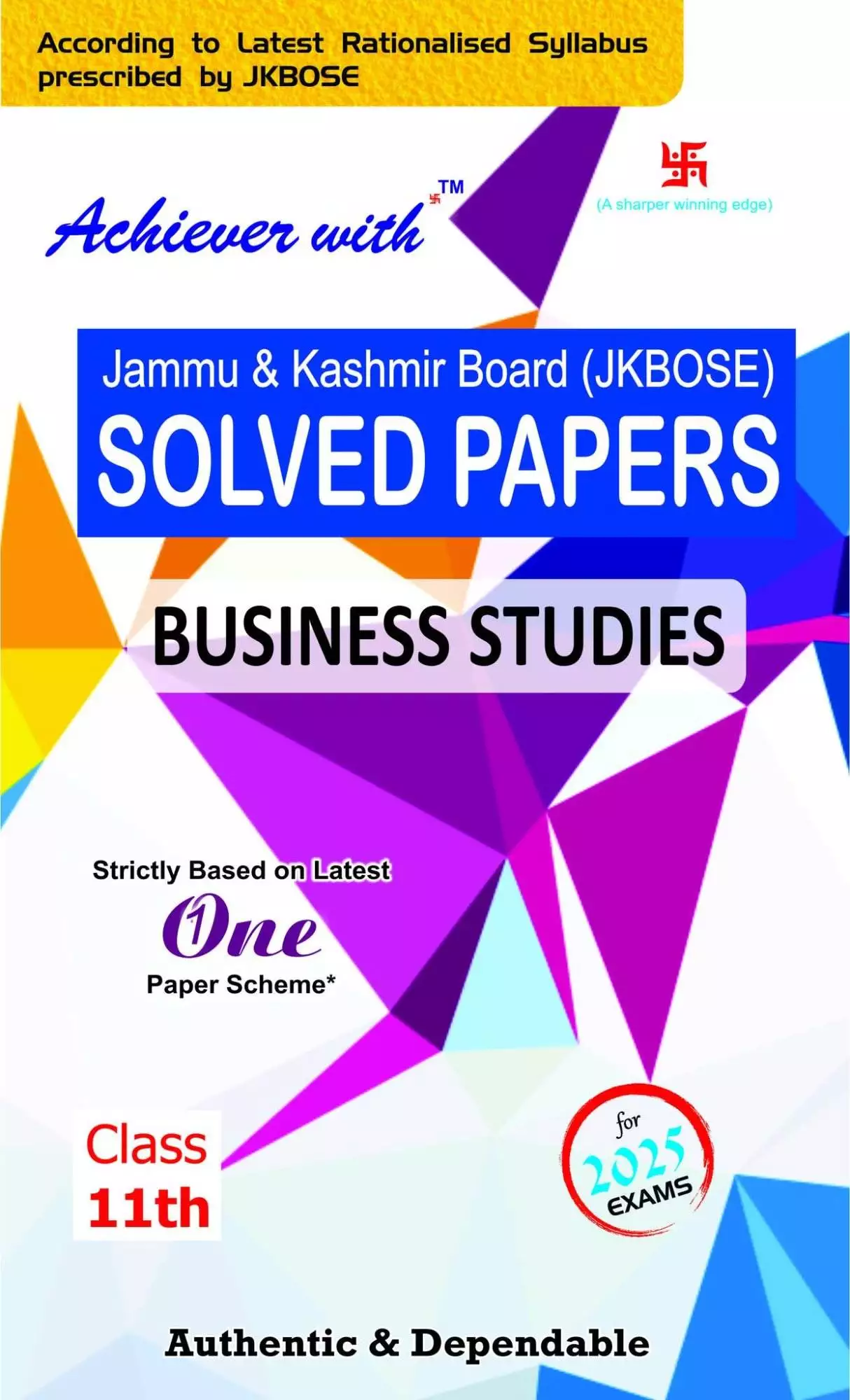 Achiever JKBOSE Class 11th Business Studies Solved Paper 2025