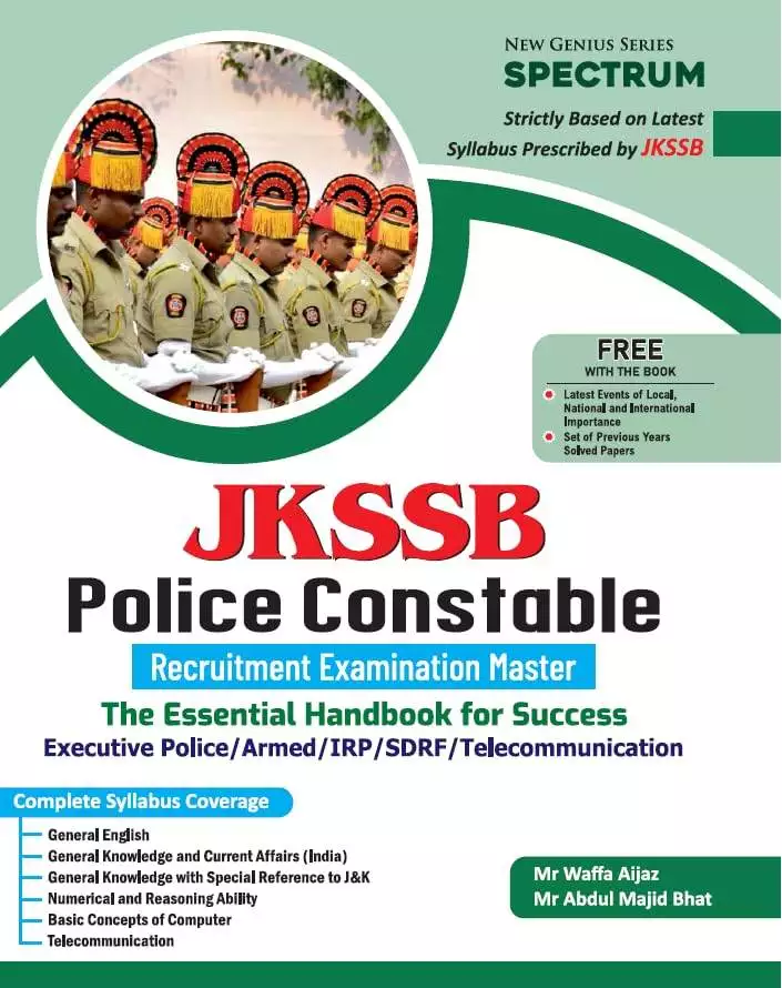 Spectrum JKSSB JK Police Constable Book 2025
