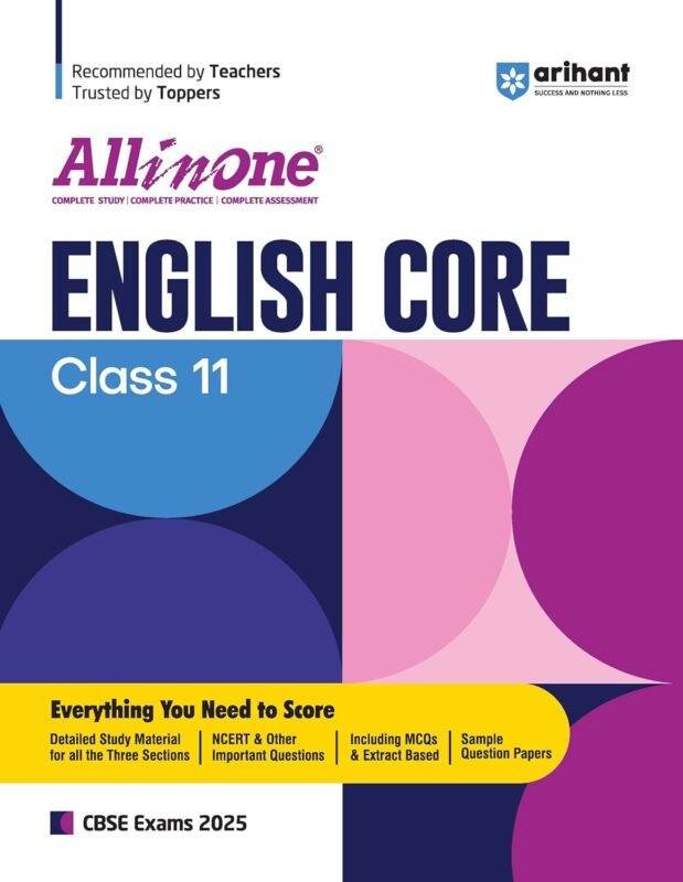 Arihant All-in-One English Core Class 11 for CBSE Exams 2025