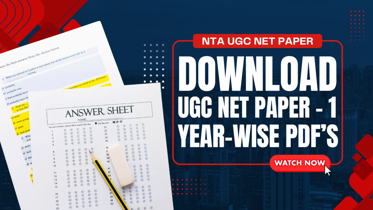 Download UGC NET Previous Year Question Paper PDF (2023 to 2025)