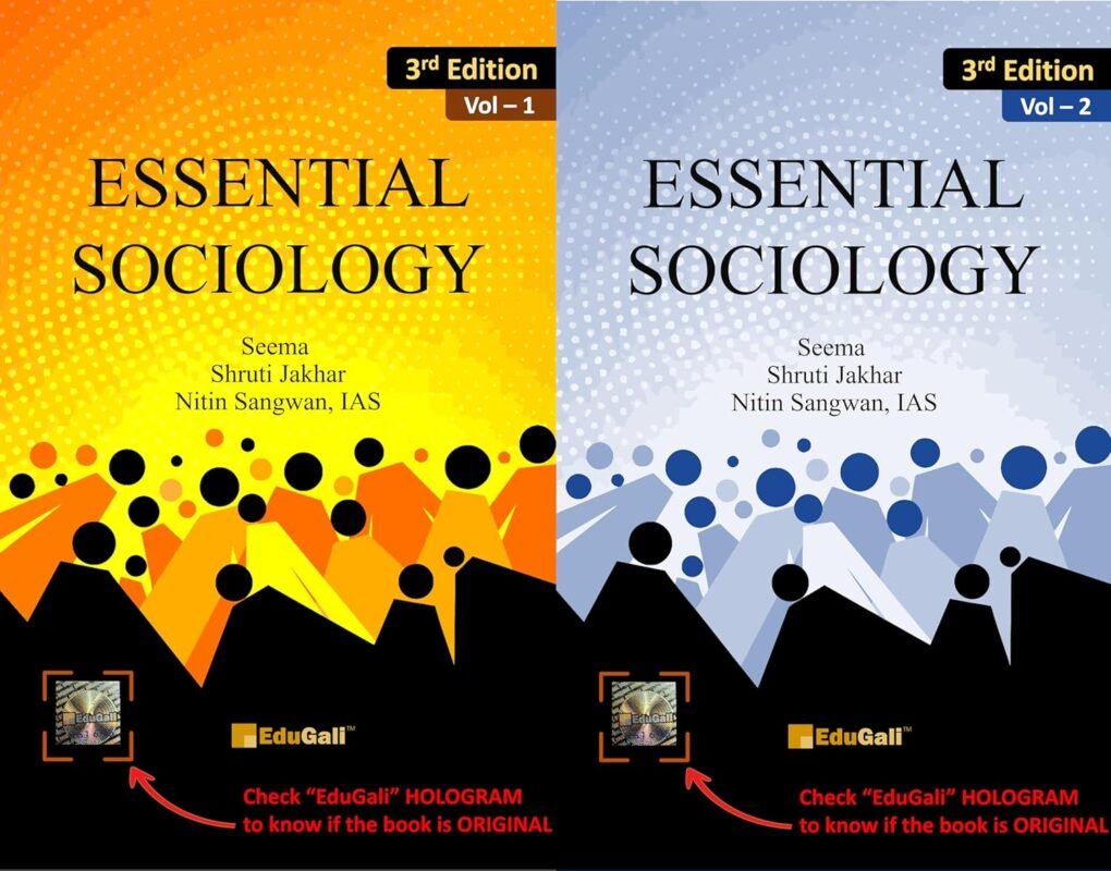 Essential Sociology Vol 1 & 2 3rd Edition 2025 By Nitin Sangwan