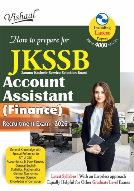 JKSSB Finance Account Assistant 2026 book, Vishaal JKSSB FAA book 2026, JKSSB Account Assistant Finance preparation, JKSSB Finance Account Assistant syllabus 2026, JKSSB FAA latest book, JKSSB 4000 MCQs book, JKSSB graduate level exam book, JKSSB Account Assistant previous papers, JKSSB Finance exam guide J&K, JKSSB recruitment 2026 preparation