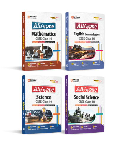 Arihant CBSE Class 10 All-in-One 2026 Combo | English, Science, SST & Maths Book